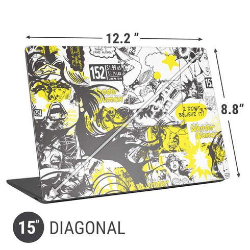 DC Comics Wonder Woman Vintage Comic Art Universal Laptop 15in (12.2 x 8.8in) Skin
